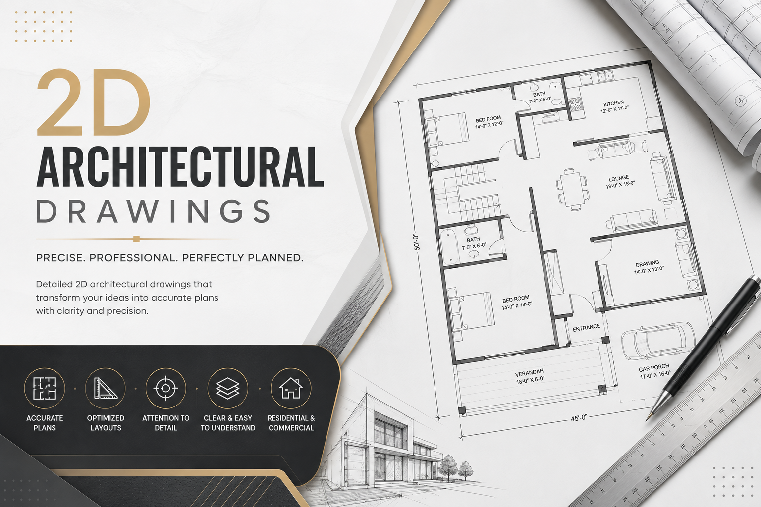 2D Architectural Drawings