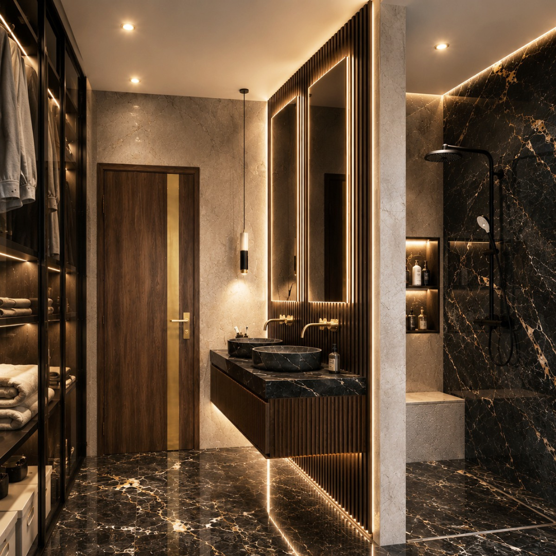 washrooms